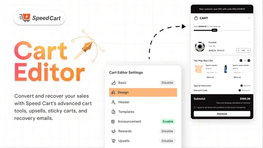 Speed Cart Drawer Abandon Cart screenshot