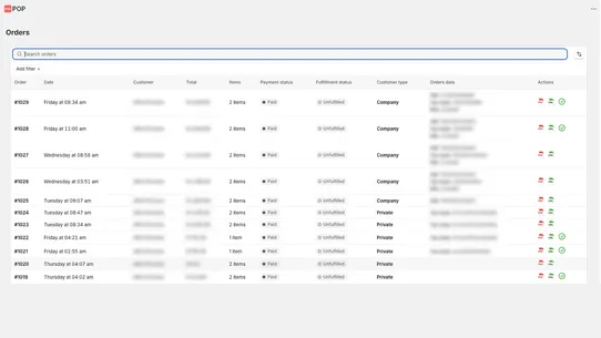 POP – European e‑invoicing screenshot