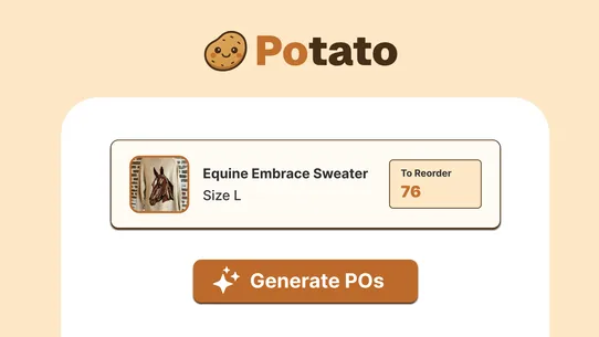 Potato Inventory Management screenshot