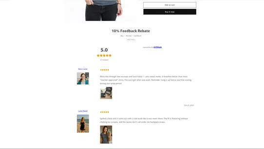 Virthium Feedback Rebates screenshot