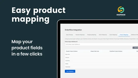 Shopwise ‑ Orderwise Connector screenshot