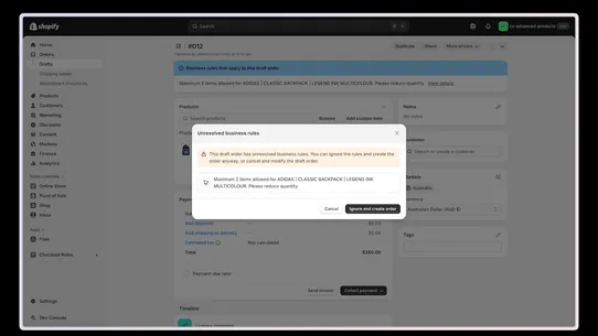 Common Sense Checkout Rules screenshot