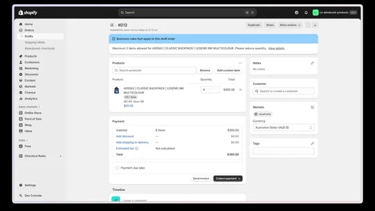 Common Sense Checkout Rules screenshot
