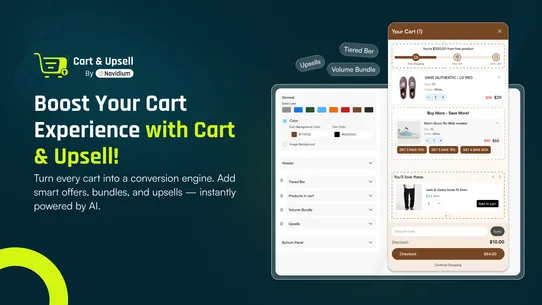 Cart &amp; Upsell by Navidium screenshot