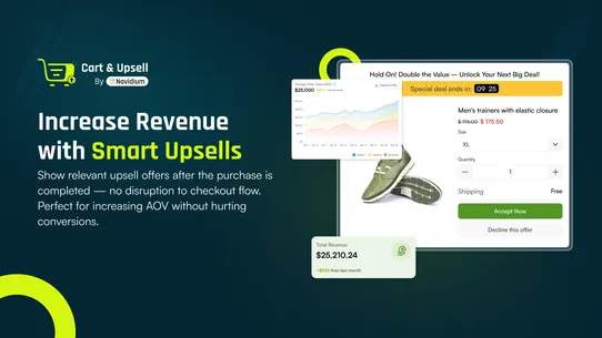 Cart &amp; Upsell by Navidium screenshot
