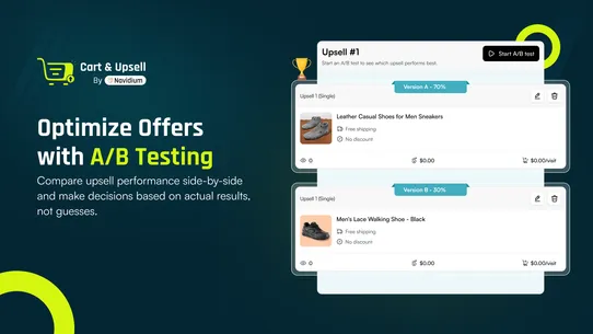 Cart &amp; Upsell by Navidium screenshot