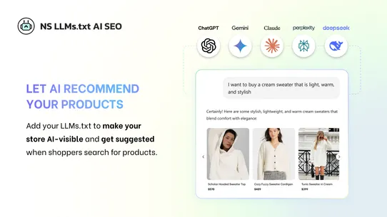 NS LLMs.txt Generator &amp; AI SEO screenshot