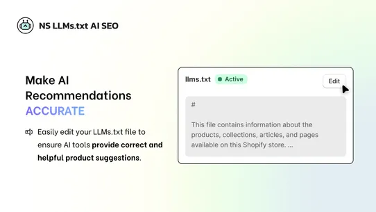 NS LLMs.txt Generator &amp; AI SEO screenshot