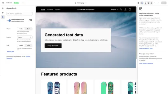 UsableNet Assistive screenshot