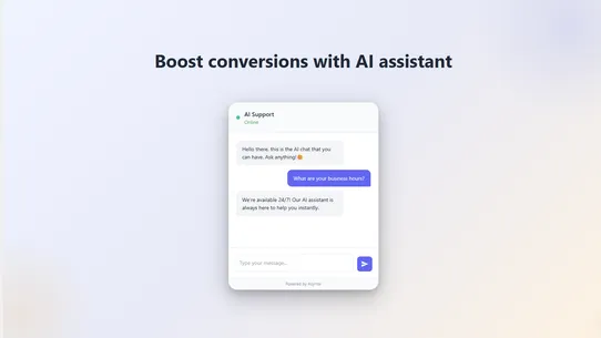 Asyntai ‑ AI chatbot screenshot