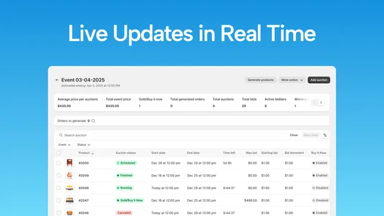 Reflow Auctions screenshot