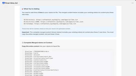 F: LLMS.txt screenshot