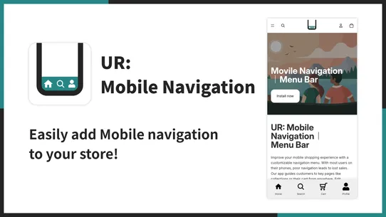UR: Mobile Navigation｜Menu Bar screenshot