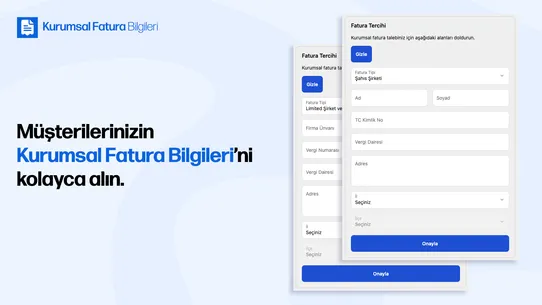Kurumsal Fatura Bilgileri screenshot