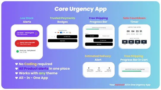 Core Urgency App screenshot