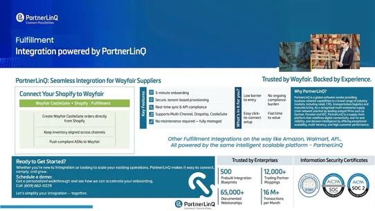 PartnerLinQ Fulfillment screenshot