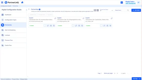 PartnerLinQ Fulfillment screenshot