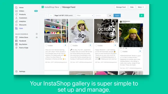 InstaShop: Shoppable Instagram screenshot