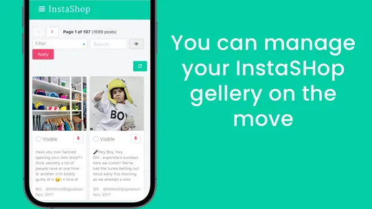 InstaShop: Shoppable Instagram screenshot