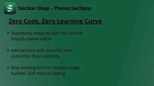 Section Shop: Theme Sections screenshot