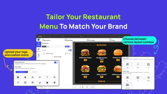 K: Restaurant Menu screenshot