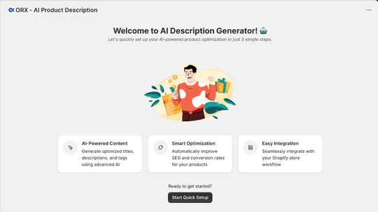 ORX ‑ AI Product Description screenshot
