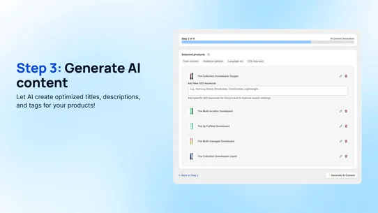 OIX ‑ AI Product Description screenshot