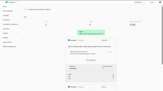 Pushfalcons screenshot