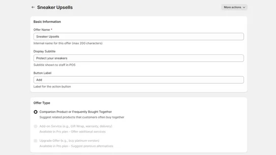 Uply ‑ Easy upsells for POS screenshot