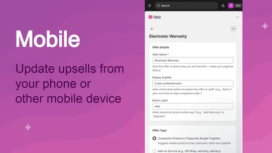 Uply ‑ Easy upsells for POS screenshot