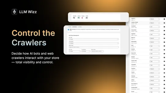 LLM Wizz – AI SEO &amp; AI Traffic screenshot