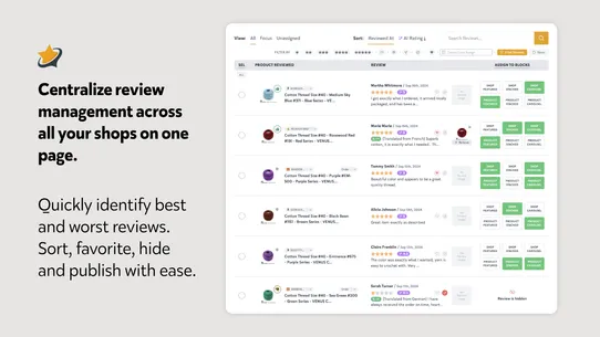 Reviewsion screenshot