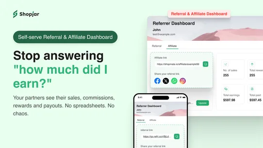 Referral Program ‑ Shopjar screenshot