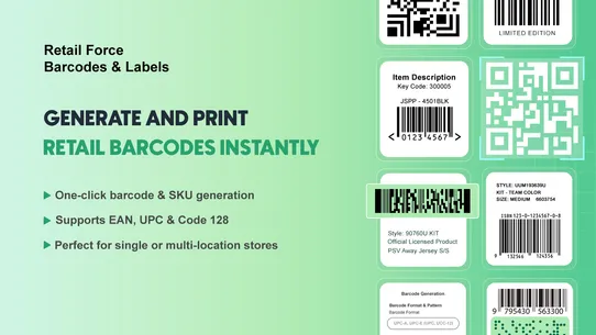 Retail Force—Barcode Generator screenshot