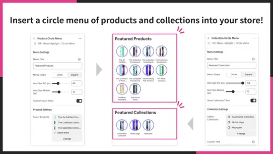 UR: Menu Highlight｜Circle Menu screenshot
