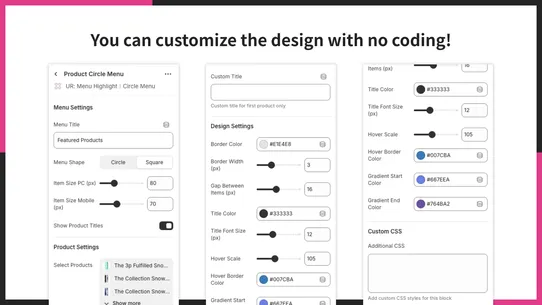 UR: Menu Highlight｜Circle Menu screenshot