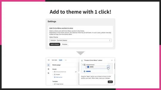 UR: Menu Highlight｜Circle Menu screenshot