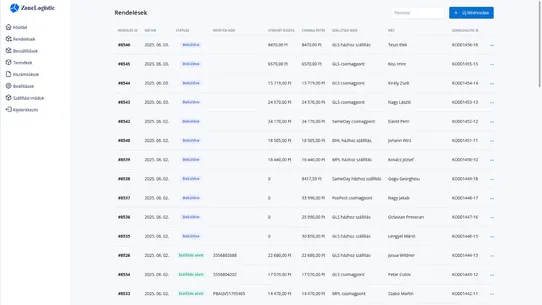 Zonelogistic fulfillment screenshot