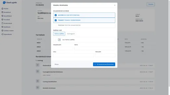 Zonelogistic fulfillment screenshot