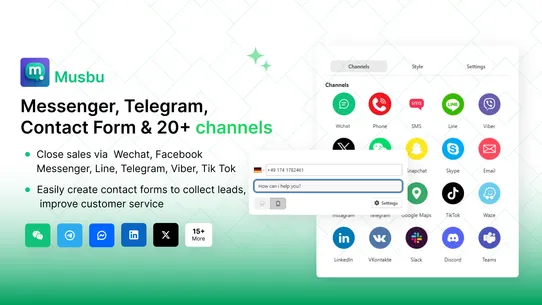 Musbu ‑ Social Chat Button screenshot