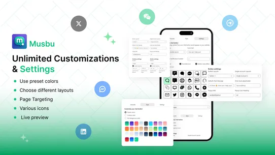 Musbu ‑ Social Chat Button screenshot
