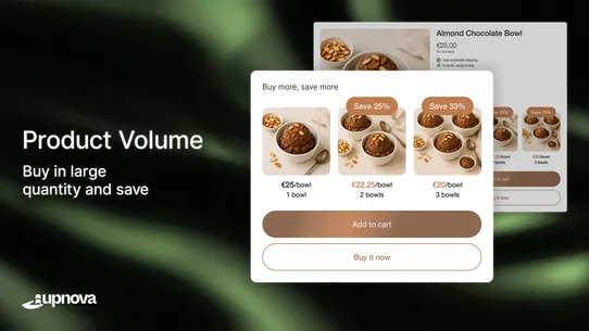 upnova ‑ Bundles, Cart Upsell screenshot