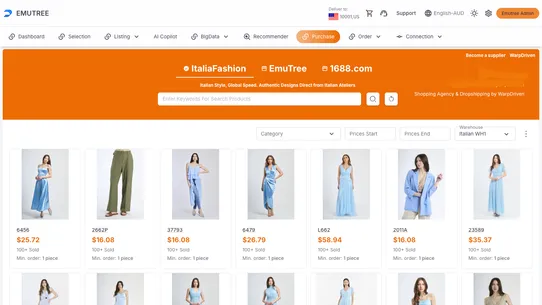 WarpDriven AI Dropshipping screenshot