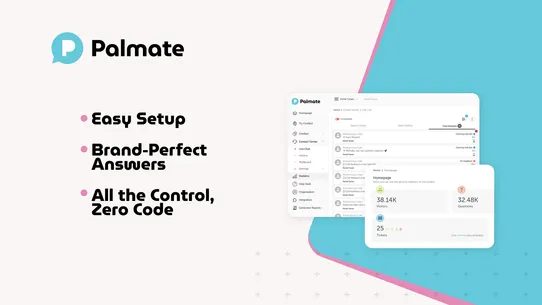 Palmate AI Chatbot &amp; Livechat screenshot