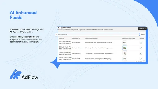 AdFlow Shopping Feeds screenshot