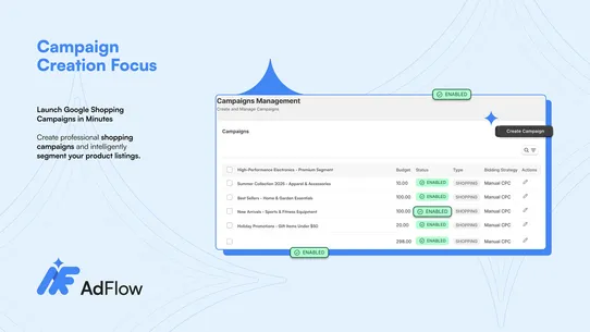 AdFlow Shopping Feeds screenshot