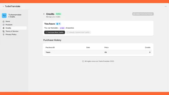 TurboTranslate screenshot