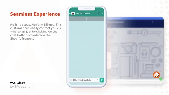 Meetanshi WA Chat Button screenshot