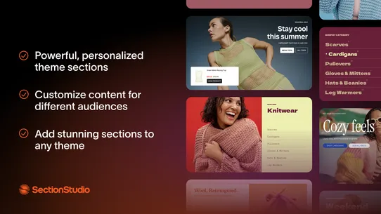 Section Studio: Theme Sections screenshot