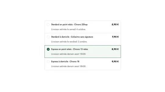 Shipping Time screenshot